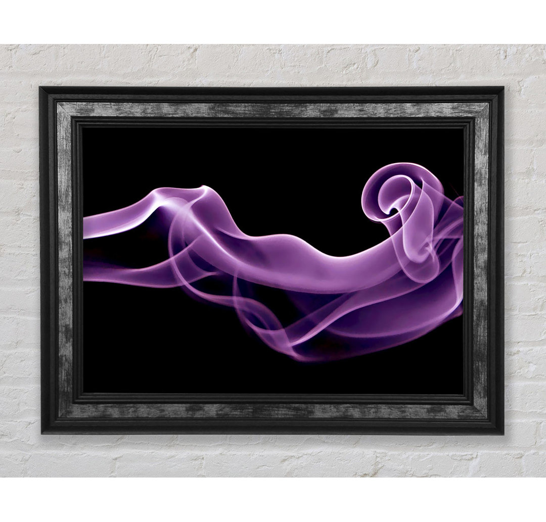 Purple Smoke - Einzelner Bilderrahmen Kunstdrucke