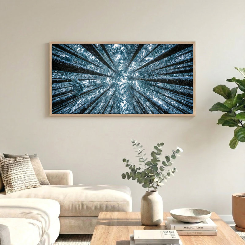 «Forest Sky», reproduction d'art sur toile encadrée, 1 48 po x 24 po, 48 x 24 pouces
