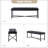 Anahli 50.5'' W Modern Genuine Leather Bench with Button-tufted and Metal Legs-576891787