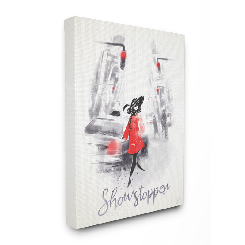 «Showstopper Glam Fashion», impression, H 20 po x l 16 po x P 1,5 po, Toile tendue