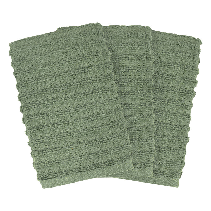 Cotton Waffle Dish Cloth Kitchen Towel, Juniper