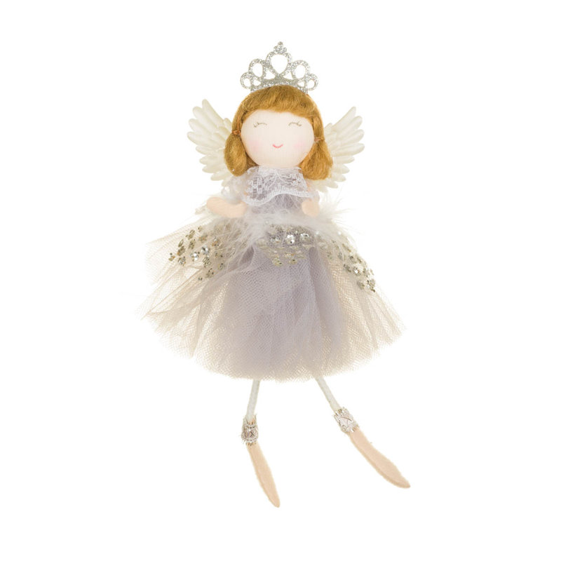 Paquet de 10 poupées ballerine en tissu avec diadème Smokey