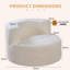 One Seater Compressed Round Curved Sofa Chair-2011588806