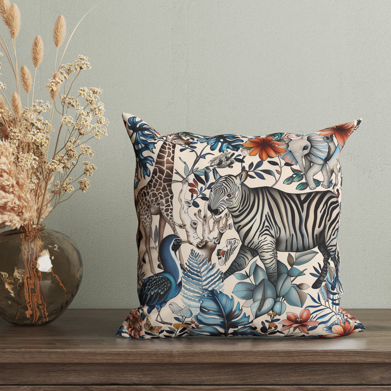 Housse de coussin Jade Jungle, H 20 po x l 20 po