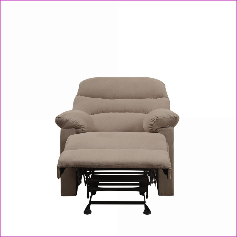 Recliners with Pillow Top Armrests &amp; External Latch, Microfiber Upholstery, Tan Brown, 40"H x 35"W x 35"D | Tan Brown | Microfiber+Metal