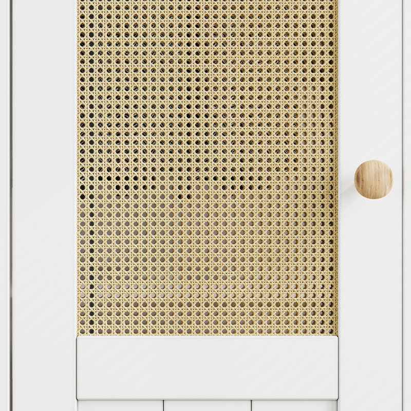 Porte de placard pliante pré-percée en bois massif 36 po x 80 po, 36 po x 80 po, White