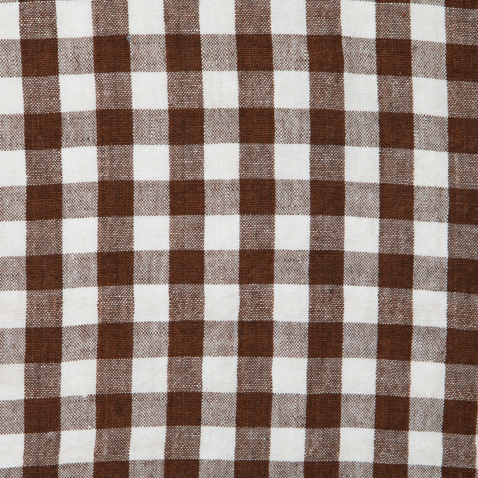 Alessandro Linen Gingham Napkin, Walnut