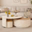 Table basse simple et légère de style crème de luxe