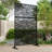 Pacifa Series 6 ft. H x 4 ft. W Leaf Pattern Metal Privacy Screen For Patio Yard-114252662