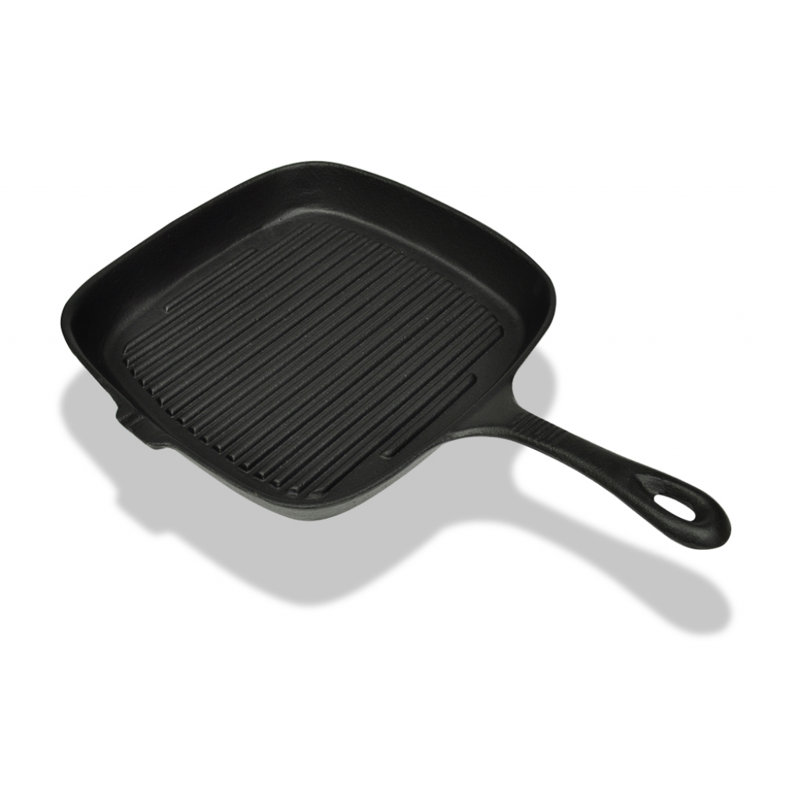 9.4'' Non-Stick Cast Iron Grill Pan / Griddle Set