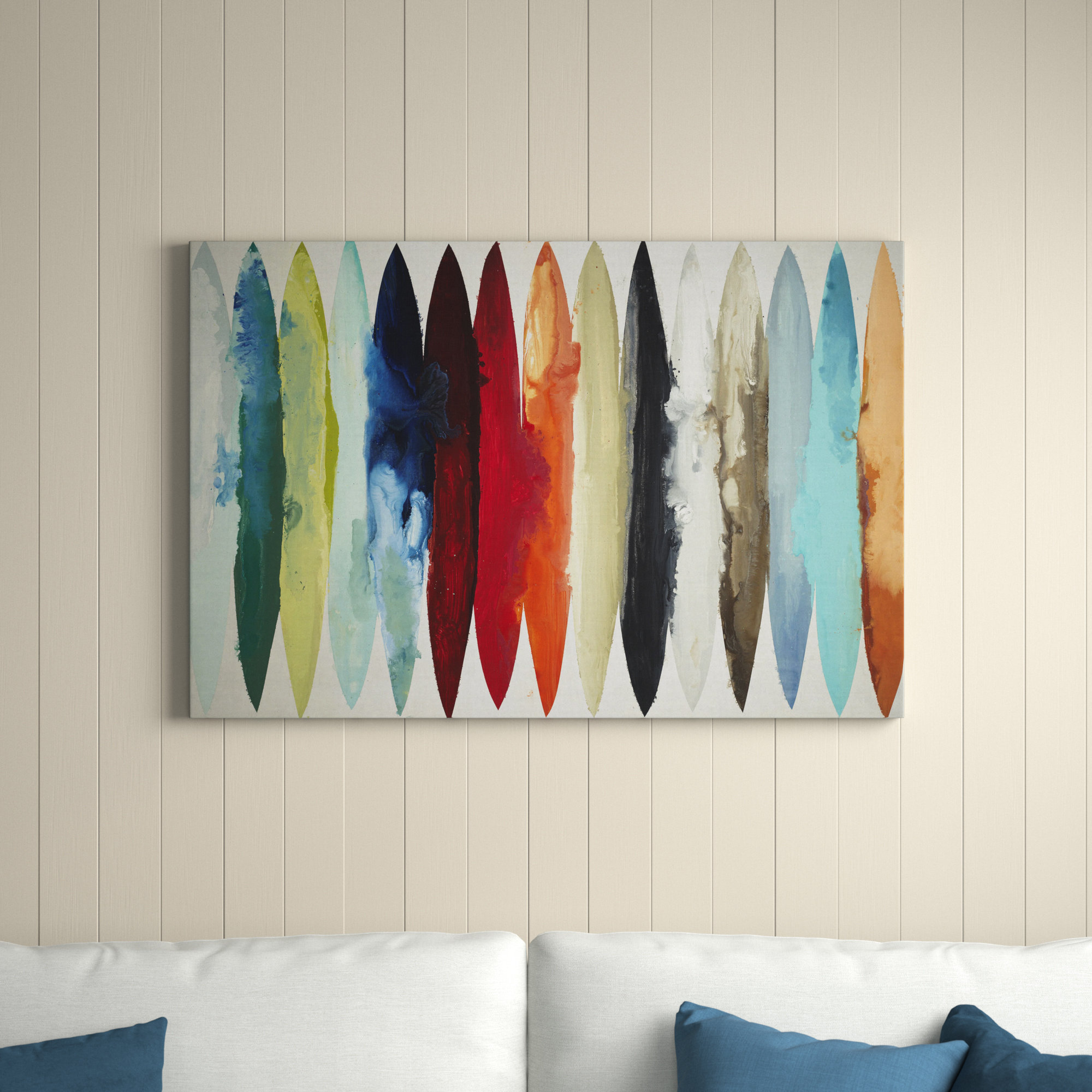 Beachcrest Home™ Even Flow - Wrapped Canvas Print & Reviews | Wayfair