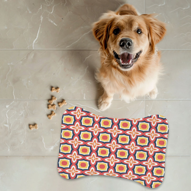 Tapis d'alimentation Marone Yellow Tile - 1 pièce