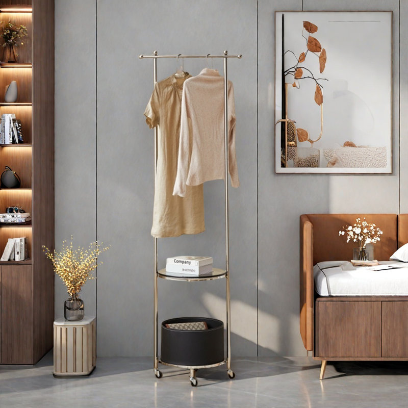 Portemanteau en acier inoxydable poli, Black