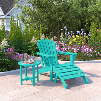 Chaise Adirondack en plastique avec repose-pieds Altura