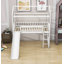 Lit mezzanine simple en bois avec glissade-1749567102