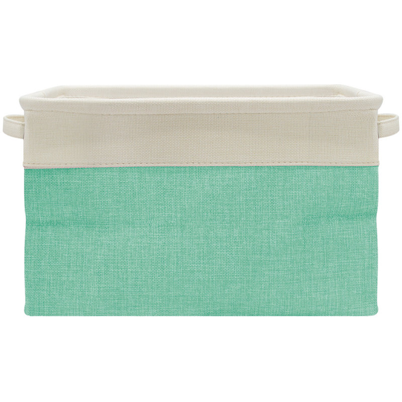 Organisateur de casiers en tissu avec poignées Sorbus, paquet de 3, vert, Vert