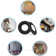 Darneil Metal Lamp Shade Reducer Ring For ES/E27 To BC/B22 Plate Light Fitting Lampshade Lighting Kit
