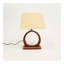 Lampe de table décorative avec base en bois pour le salon-Chambre à coucher-Décoration intérieure-Décoration de table-15 x 10 x 21 po