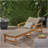 Hampton Wood + Wicker Chaise Lounge-493713635-493713629