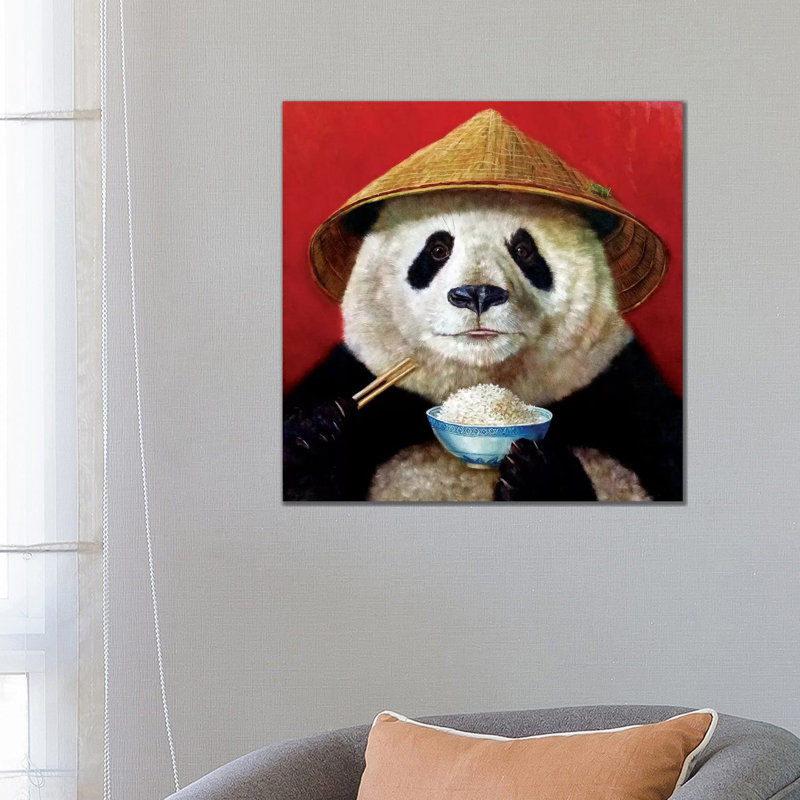 Panda by Lucia Heffernan - Wrapped Canvas Print, 45.72 cm H x 45.72 cm W x 3.175 cm D