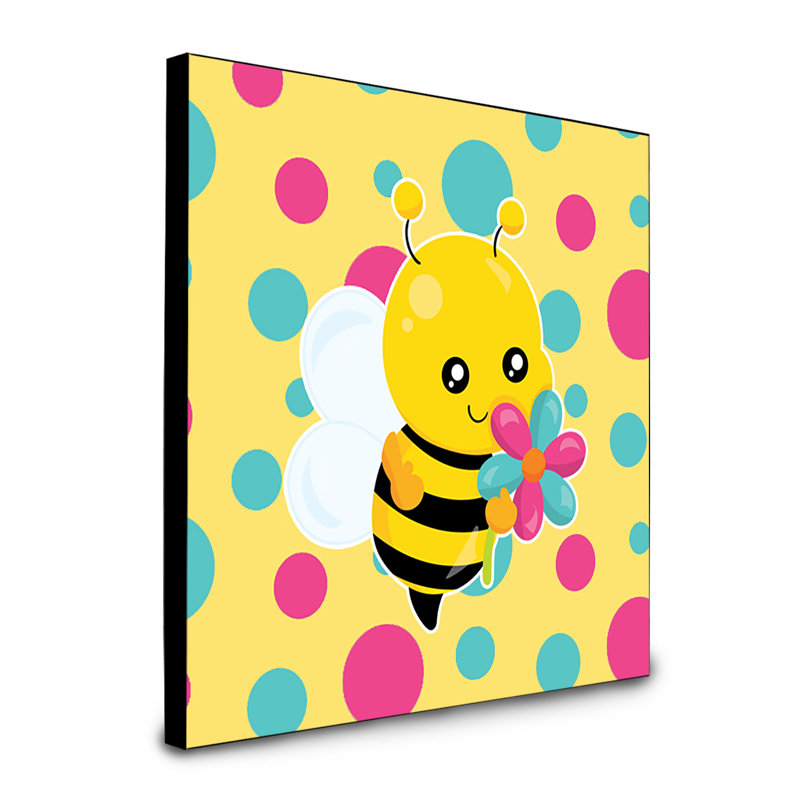 Panneau mural abeilles avec fleur Sohil