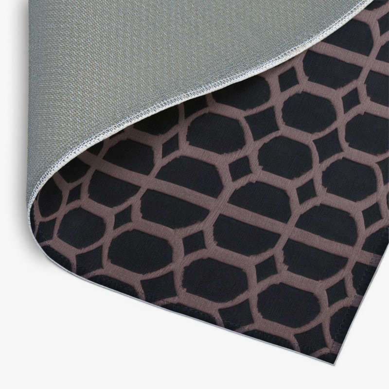 Trellis Purple Indoor and Outdoor Area Rug, Rectangle 8' x 10'