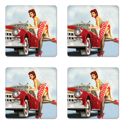 Square 4 Piece Coaster Set