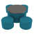 Teal/Cosmic Strandz