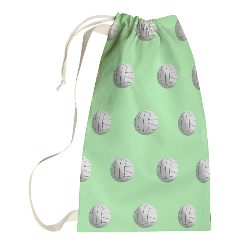Fabric Laundry Bag with Handles, Large (76.5" H x 29.5" W x 1.5" D), Green