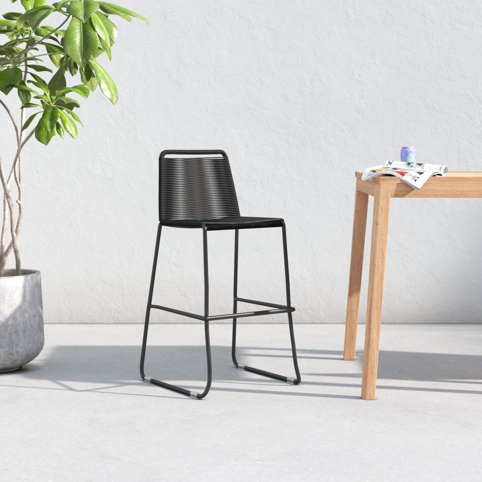 AllModern Huron Bar Stool - Thumbnail 3