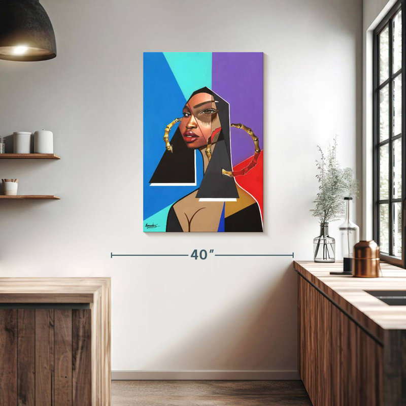 Leisha Black Mona Lisa, 39" H x 26" W