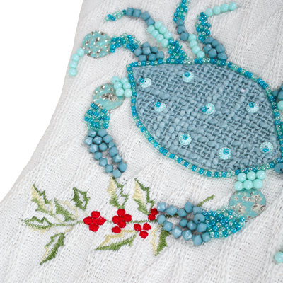 Bas bleu crabe