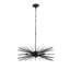 Lustre spoutnik noir Mid-Century 8 lumières