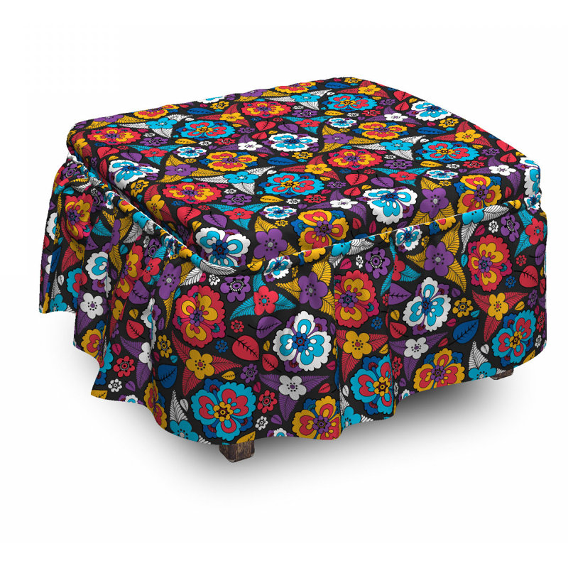 Housse pour repose-pieds scroll aloha