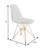 Bagimont Modern Plastic Dining Side Chair with Gold Eiffel Base-34183359