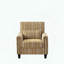 Chaise d'appoint rayée avec garniture cloutée - jaune et blanc-1188272817