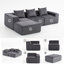 Canapé modulaire en velours côtelé Boneless-785039186