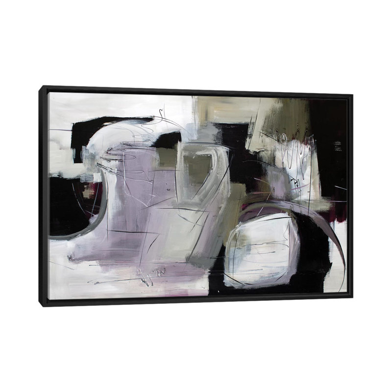 Magnifique imperfection, H 18 po x l 26 po x P 1,5 po, Toile encadrée noire, Pas de tapis