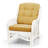 Agambir 28 inches Wide Tufted Velvet Armchair, Natural Rattan, White-2075012660