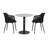 Loukios 2 - Person Metal Patio Dining Set with Round Table-490485826