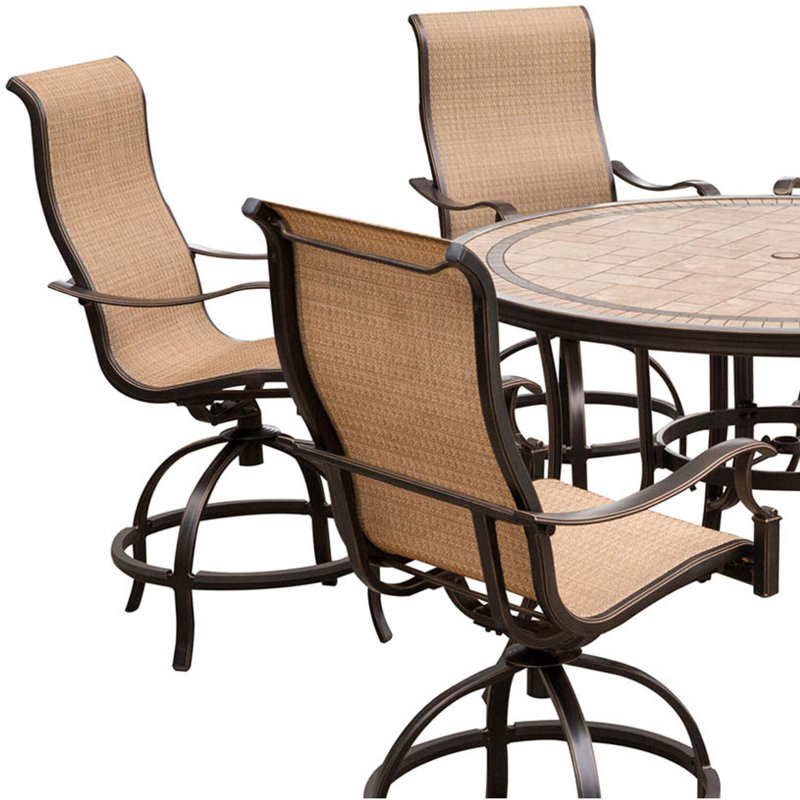 Alejando 6 - Person Patio Dining Set with Round Table