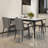 White rock plate rectangular dining table-2066555452