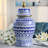 Patterned Eclectic Temple Jar with Lid