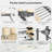 EvoNet Beige Reformer Machine with Padded Platform Extender