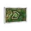 «Green Emerald Abstract Geode Glam», reproduction d'art moderne encadrée pour le bureau-68786440-68786441