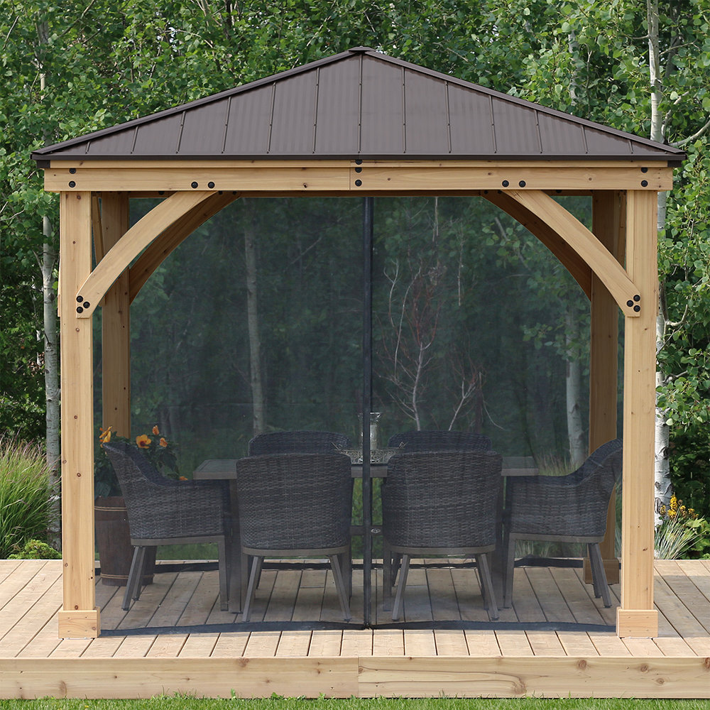 Yardistry 10 x 10 Meridian Gazebo Mesh Kit | Wayfair
