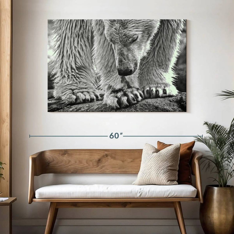 Brampt Wet Polar Bear, 32" H x 48" W