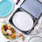 Platter Storage Case – Fine China Storage Containers Hard Shell, Quilted And Stackable 16”X 12.5”X 3.5” Platter Storage Container With Zipper, Handles And Felt Dividers For Moving And Seasonal Storage