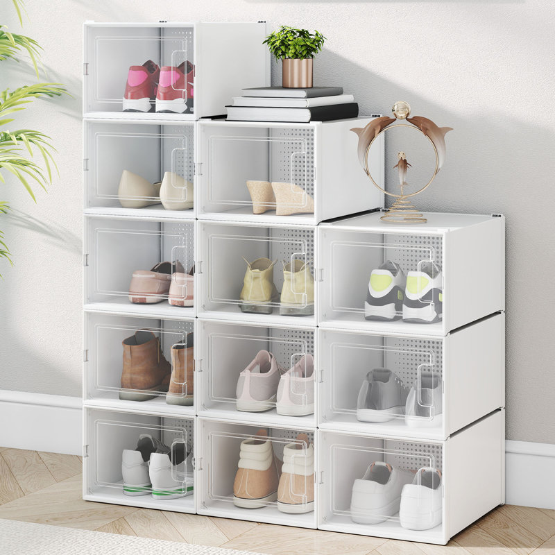 12 Pair Stackable Shoe Storage Box