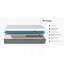 Matelas en mousse à mémoire de forme 12 po et housse en tricot gris-1381594534